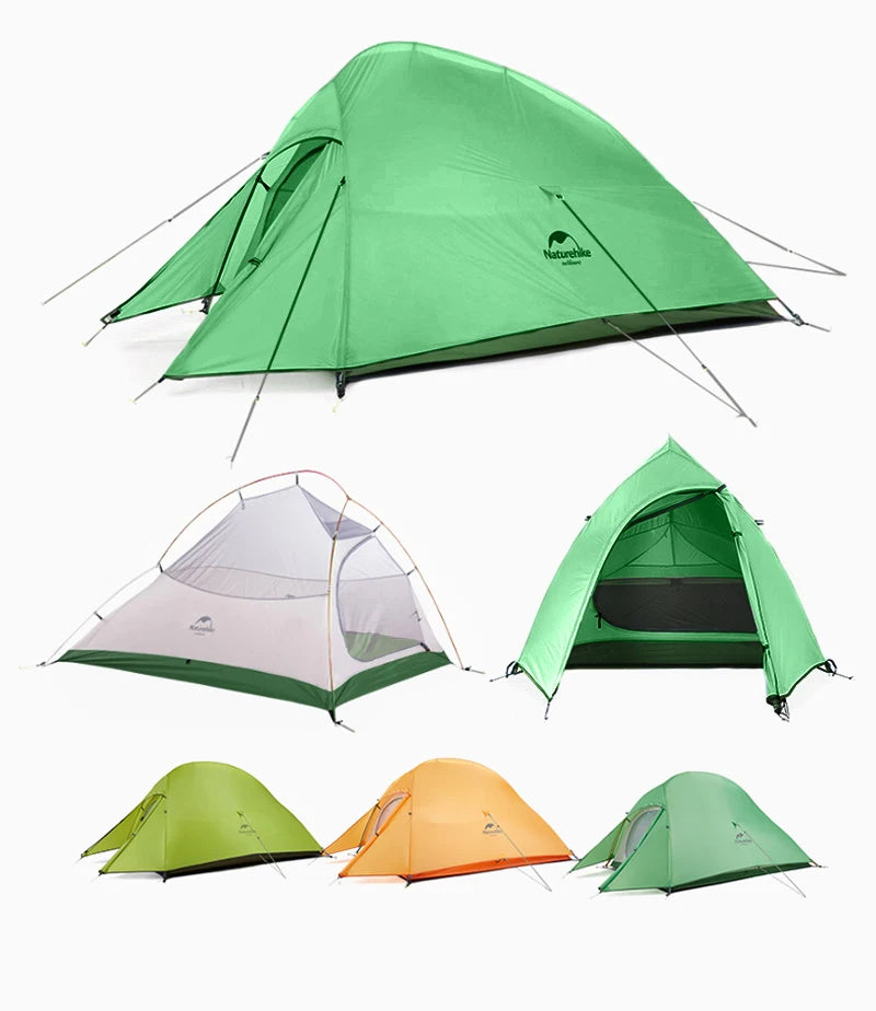 Naturehike Cloud Up 2 Person Camping Tent Waterproof Easy Build Ultralight Beach Tent Outdoor Hiking Backpacking Shelter Tents