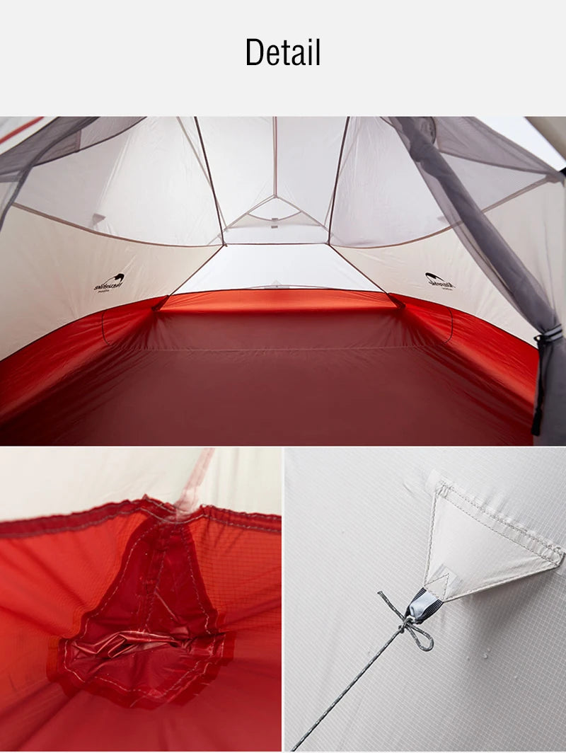 Naturehike Cloud Up 2 Person Camping Tent Waterproof Easy Build Ultralight Beach Tent Outdoor Hiking Backpacking Shelter Tents
