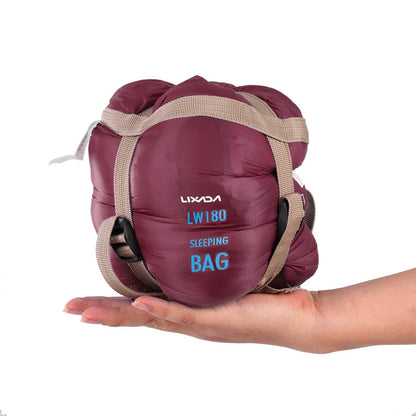 LIXADA 190*75cm Envelope Sleeping Bag Adult Camping Outdoor Mini Walking beach Sleeping Bags Ultralight Travel Bag Spring Autumn