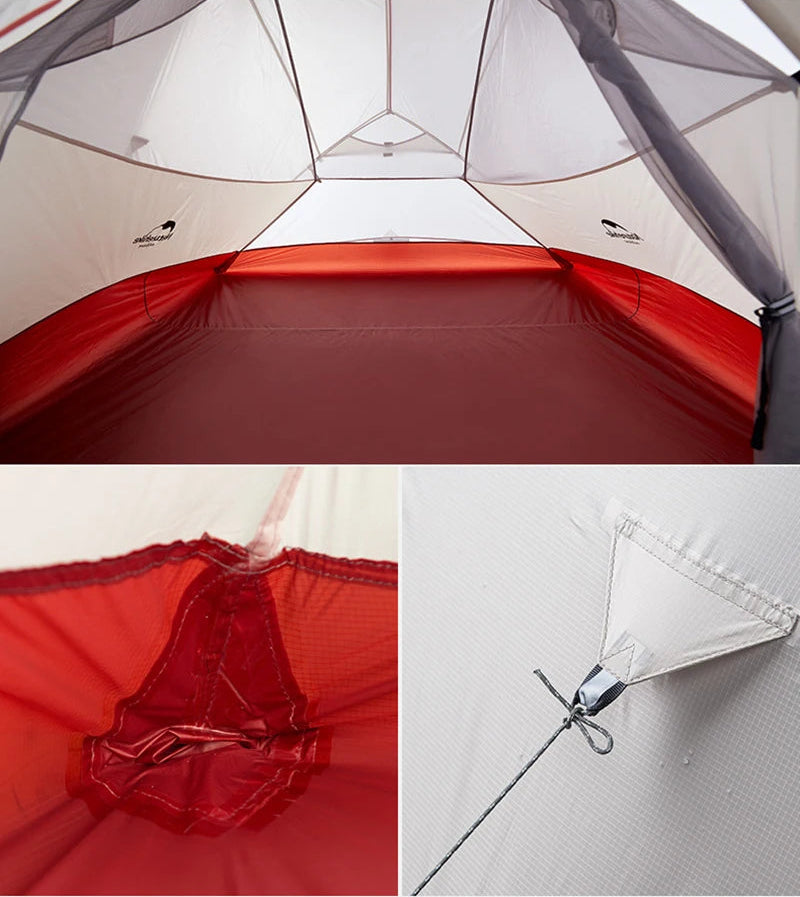 Naturehike Cloud Up 2 Person Camping Tent Waterproof Easy Build Ultralight Beach Tent Outdoor Hiking Backpacking Shelter Tents