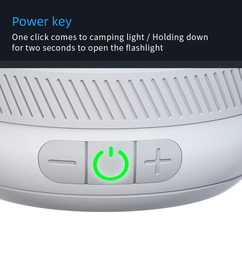 LV10 Rechargeable Camping Lantern 230 Hour Camping Flashlight with Magnet Lighting Fixture Tent Fishing Portable Emergency Light