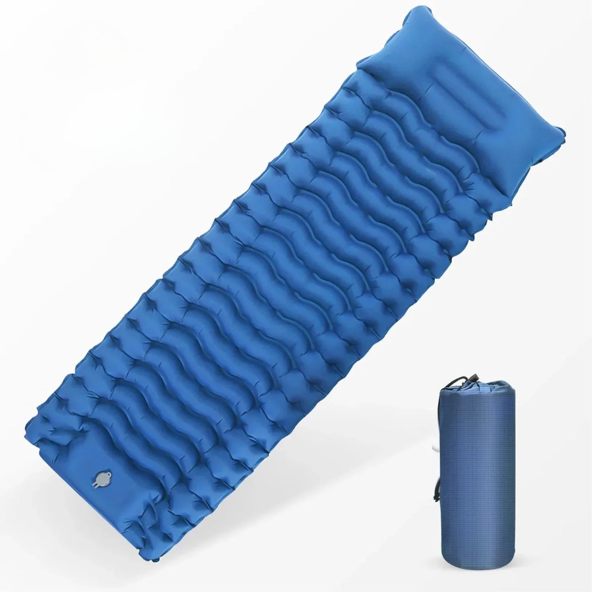 WESTTUNE Outdoor Camping Inflatable Mattress Thicken Sleeping Pad with Built-in Pillow & Pump Air Mat for Travel Hiking Climbing