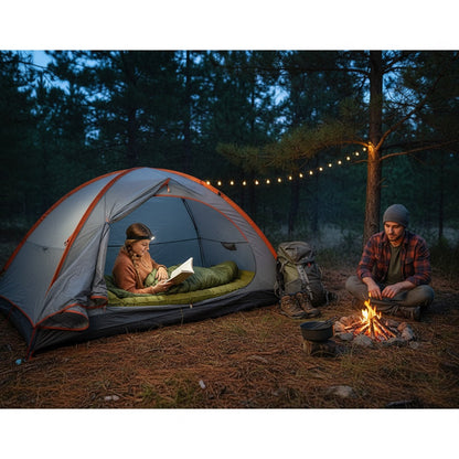 WESTTUNE Outdoor Camping Inflatable Mattress Thicken Sleeping Pad with Built-in Pillow & Pump Air Mat for Travel Hiking Climbing
